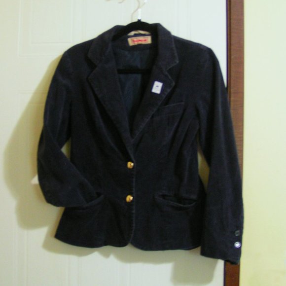 CORDUROY VINTAGE JACKET WITH LUCY PSYCHIATRY HELP 5c PIN SZ.9 - Picture 1 of 1